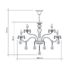 Lustre Pendente Startec Nice 12 Champagne E14 Bivolt