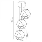 Lustre Pendente Startec Rpx Faces 3 Preto E27 Bivolt - Único