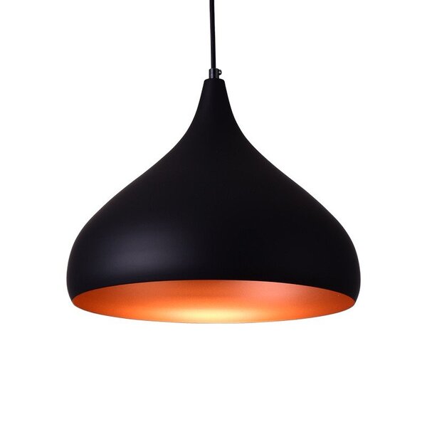 Lustre Pendente Startec Rpx Gota Preto E27 Bivolt