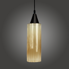 Lustre Pendente Taschibra Anne 20cm Conhaque E27 Bivolt Preto