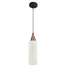 Lustre Pendente Taschibra Anne 20cm Leitoso E27 Bivolt Cobre