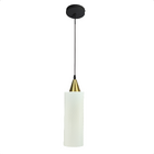 Lustre Pendente Taschibra Anne 20cm Leitoso E27 Bivolt Ouro