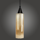 Lustre Pendente Taschibra Anne Rigato Âmbar E27 Bivolt Preto