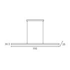 Lustre Pendente Taschibra Apex Led Bivolt 3000k - Luz Amarela