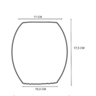 Lustre Pendente Taschibra Badih P Canelado E27 Transparente B