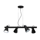 Lustre Pendente Taschibra Chicago Preto Para 4 Lâmpadas E27 B