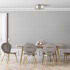 Lustre Pendente Taschibra Coliseu 400 Conhaque G9 Bivolt - Ún