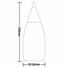 Lustre Pendente Taschibra Corcovado Vidro Canelado E27 Bivolt