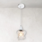 Lustre Pendente Taschibra Cristal Aisha Rigato E27 Transparen