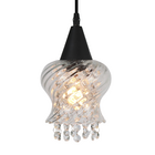 Lustre Pendente Taschibra Cristal Aisha Rigato E27 Transparen
