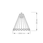 Lustre Pendente Taschibra Dress G Cobre E27 Bivolt