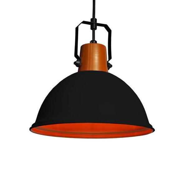 Lustre Pendente Taschibra Factory G Preto E27 Bivolt