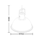 Lustre Pendente Taschibra Factory M Preto E27 Bivolt