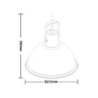 Lustre Pendente Taschibra Factory P E27 Bivolt Branco