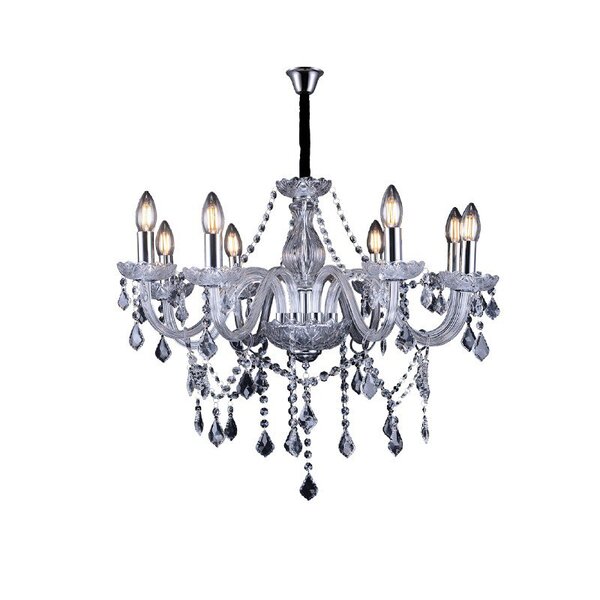 Lustre Pendente Taschibra Glam 8 Transparente E14 Bivolt