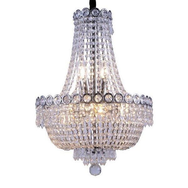 Lustre Pendente Taschibra Império 400 Transparente E14 Bivolt