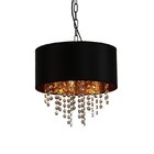 Lustre Pendente Taschibra Labelle 320 E14 Preto Bivolt