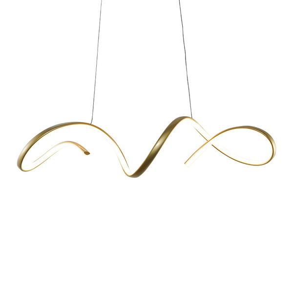 Lustre Pendente Taschibra Londres Led Bivolt Dourado 3000k Lu