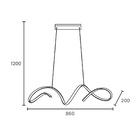 Lustre Pendente Taschibra Londres Led Bivolt Preto 3000k Luz