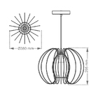 Lustre Pendente Taschibra Mônaco Cobre E27 Bivolt - Único