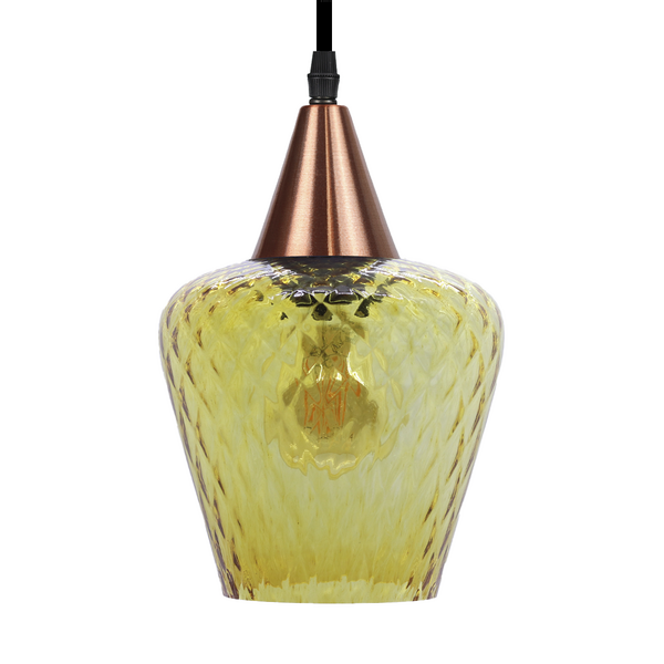 Lustre Pendente Taschibra Monalisa Boreal Conhaque E27 Bivolt