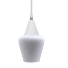 Lustre Pendente Taschibra Monalisa Branco Leitoso E27 Bivolt