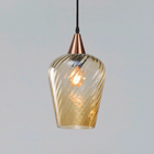 Lustre Pendente Taschibra Monalisa G Rigato Âmbar E27 Bivolt