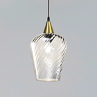 Lustre Pendente Taschibra Monalisa G Rigato Transparente E27