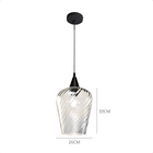 Lustre Pendente Taschibra Monalisa G Rigato Transparente E27