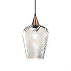 Lustre Pendente Taschibra Monalisa G Rigato Transparente E27