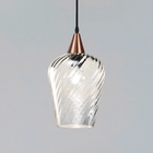 Lustre Pendente Taschibra Monalisa G Rigato Transparente E27