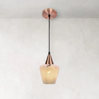 Lustre Pendente Taschibra Monalisa Murano E27 Bivolt Cobre