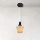 Lustre Pendente Taschibra Monalisa Murano E27 Bivolt Preto