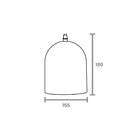 Lustre Pendente Taschibra Mug E27 Bivolt Branco