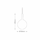 Lustre Pendente Taschibra Pixel E27 Cromado Bivolt