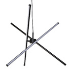 Lustre Pendente Taschibra Pole Led Bivolt Preto 6500k Luz Bra