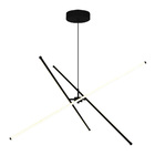 Lustre Pendente Taschibra Pole Led Bivolt Preto 6500k Luz Bra