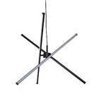 Lustre Pendente Taschibra Pole Led Bivolt Preto 6500k Luz Bra