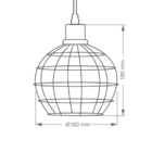 Lustre Pendente Taschibra Stuck Preto E27 Bivolt