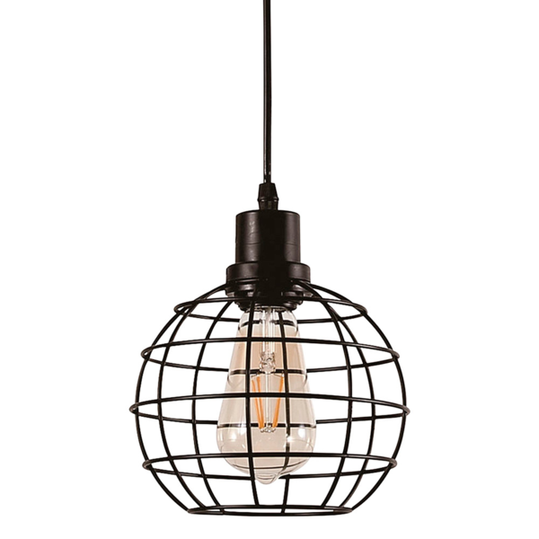 Lustre Pendente Taschibra Stuck Preto E27 Bivolt