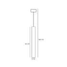 Lustre Pendente Taschibra Tabli 600 Gz10 Bivolt Preto 0211028