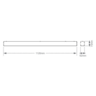 Lustre Pendente Taschibra Vetor Linear Led 35w Bivolt Branco