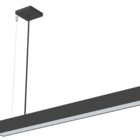 Lustre Pendente Taschibra Vetor Linear Led 35w Bivolt Preta 6
