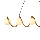 Lustre Pendente Taschibra Vigna Dourado 5xg9 Bivolt