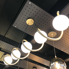 Lustre Pendente Taschibra Vigna Dourado 5xg9 Bivolt