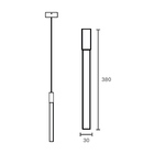 Lustre Pendente Taschibra Zaira Led Bivolt Dourado 3000k Luz