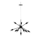 Lustre Pendente Tipo Átomo Moderno Sputinick Preto