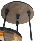 Lustre Pendente Trio Treliça Palha