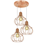 Lustre Pendente Triplo Aladim Aramado Cobre