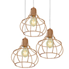 Lustre Pendente Triplo Aladim Aramado Cobre